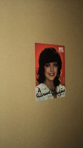 MARYLENE BERGMAN CARTE PROMO DEDICACEE RTL TELEVISION - Imagen 1 de 1