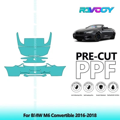 Kit PPF de protección de pintura precortada para BMW M6 convertible 2016-2018 Foto 1 de 4