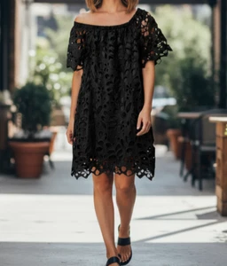 Prettygarden Shift Dress M Black Sleeveless Cocktail Party Minimalist - Picture 1 of 8