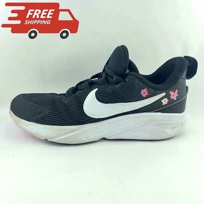 Tênis Nike Star Runner infantil tamanho 2 juvenil 4 NN SE preto rosa tênis infantil - Imagem 1 de 4