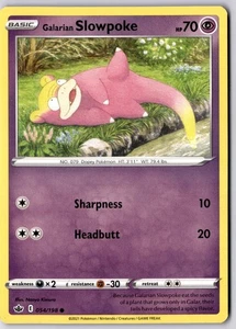 Galarian Slowpoke 054/198 Common Non Holo Chilling Reign Pokémon TCG NM - Imagen 1 de 2