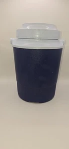 Rubbermaid 1/2 Gallon Water Jug Model #1502 Made In U.S.A. Dark Blue Vintage - Picture 1 of 14