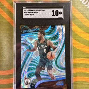 Jayson Tatum SGC 10 gemas 2022-23 Panini Revolution Cosmic #d/99 Boston Celtics - Imagen 1 de 8