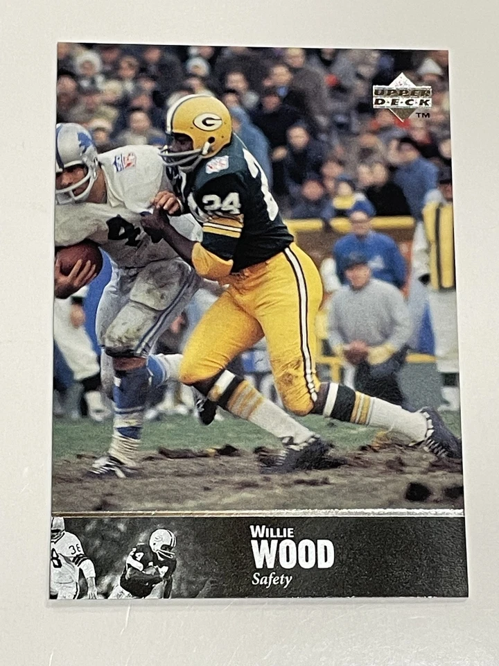 1997 Upper Deck Legends Football #71 - Willie Wood - Green Bay Packers - Image 1 of 2