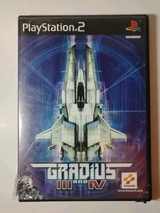 Gradius III e IV 3 e 4 Shmup Sony PlayStation 2 PS2 CIB completo di custodia danneggiata  - Foto 1 di 5