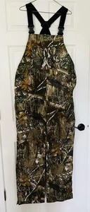 Lincoln Outfitters Realtree Edge Lightweight Mens Medium Camouflage Bib Overalls - Picture 1 of 13