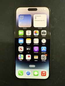 Apple iPhone 14 Pro Max - 256 GB - Black (Unlocked) - Back Cracked - Photo 1 sur 9