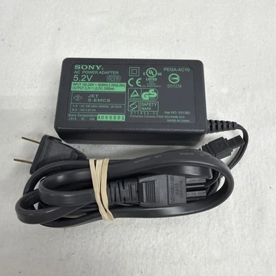 Sony PEGA-AC10 Alimentatore CA Caricabatteria Adattatore 5.2V per Clie PDA - Immagine 1 di 2