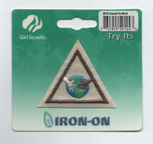 Brownie GS, Brownie GS Around the World, Try-Its Patch, (2000), ¡Como nuevo en tarjeta! - Imagen 1 de 2