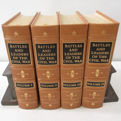 Battles And Leaders Of Civil War Easton Press Leather Bound Gift Book Set 22K - Image 1 of 4