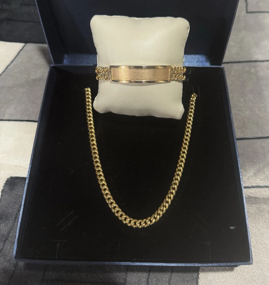 Pulsera Y Cadena Oro 14k Y 10k Foto 1 de 1