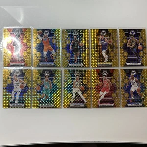 (10) Reactive Yellow Prizm π₯ 2022-23 Mosaic Wiggins Mann Hunter Markkanen Oubre - Picture 1 of 12