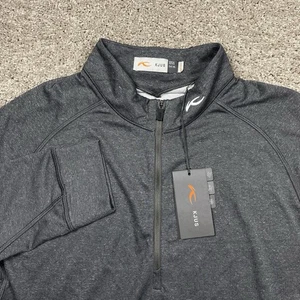 NWT Kjus Keano Half-Zip Pullover Gray Men’s XL 54 New UPF 50+ MG25-D04 - Picture 1 of 10
