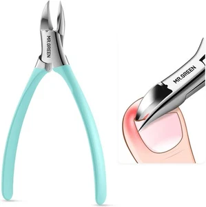 MR.GREEN Toenail Clippers Stainless Steel Ingrown Nail Cutter Thick and Green - Picture 1 of 6