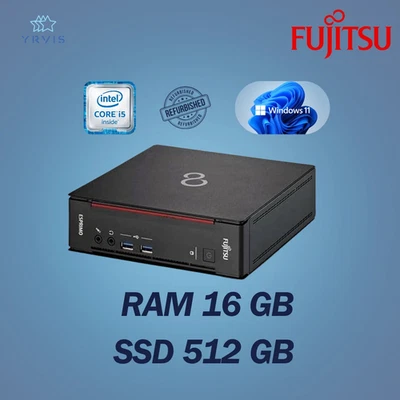 PC DESKTOP FUJITSU Q556 INTEL I5 RAM 16GB SSD 512GB WIN 11 PRO RICONDIZIONATO - Immagine 1 di 4