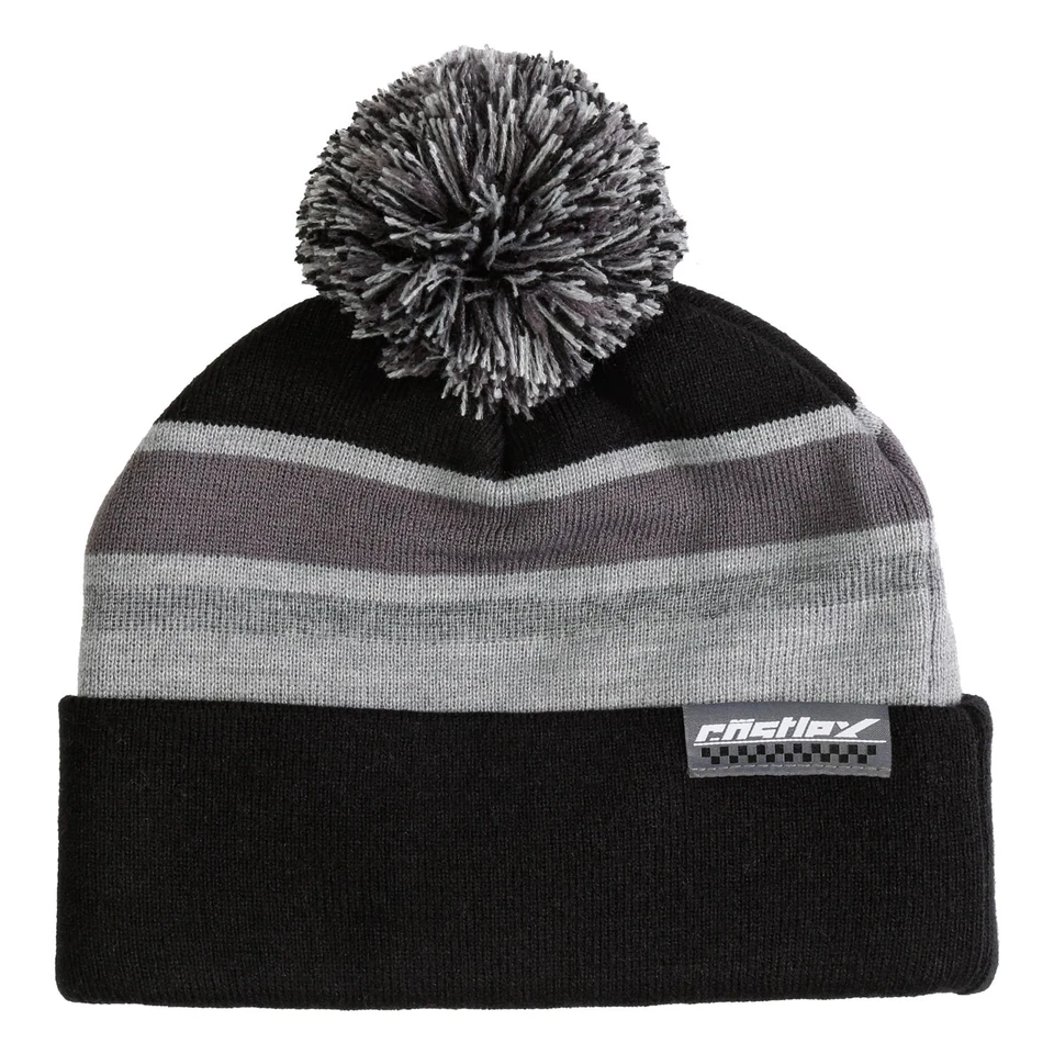 GORRO CASTLE X ADULTO POM VIVO - Negro/Gris - TALLA ÚNICA - NUEVO Foto 1 de 1