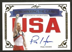~ 2012 Leaf PAUL HAMM Autograph 4/5 ~ Remembering the Games ~ Auto ~ USA ~ - Picture 1 of 1