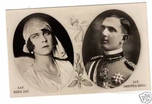 PRINCIPE PIEMONTE UMBERTO SAVOIA PRINCIPESSA MARIA JOSE' del Belgio MONARCHIA - Imagen 1 de 1