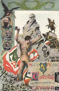 * CAVOUR - Centenario della nascita 1810-1910 Torino - Picture 1 of 1