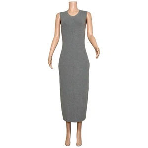 NWT JENNI KAYNE Cotton Cashmere Sleeveless Sweater Dress, Heather Grey, XL - Picture 1 of 6