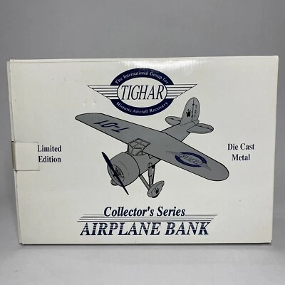 Tighar Limited Edition Collector's Series Airplane Bank Die Cast Metal 191800 - Image 1 of 4
