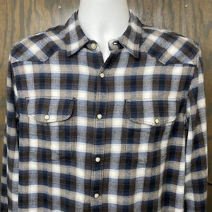Camisa Lucky Brand Para Hombres S SÁBADO STRETCH PERLA FRANELA A CUADROS NUEVA $79 - Imagen 1 de 9