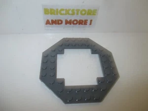 Lego - 1x Platte Platte 10x10 achteckig offene Mitte 6063 dunkel bläulich grau/grau - Bild 1 von 1