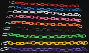 ZIEGENHALSBÄNDER KUNSTSTOFFKETTE MIT METALL-SCHNELLGLIED 20 ZOLL LANG - Bild 1 von 25