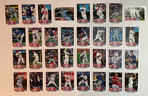 Texas Rangers 2023 Topps Serie 1, 2 & Update Base Team Set *32 Karten* - Bild 1 von 1