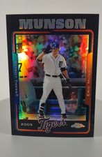 2005 Topps Chrome Black Refractors #263 Eric Munson #d/225 Detroit Tigers