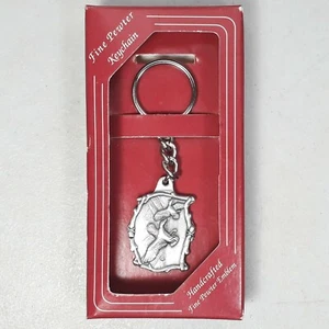 Fine Pewter Ducks In Flight Key Ring USA Design by Great American Products - Picture 1 of 3