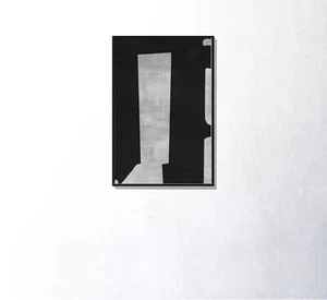 Abstract Mid Century Modern Paintings Framed Canvas Print 36"x 24" - Picture 1 of 3