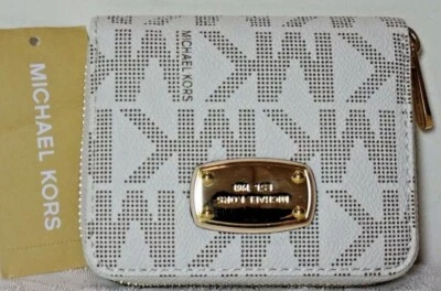 Cartera plegable Michael Kors ZA, vainilla nueva con etiquetas Foto 1 de 4