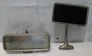2 Vintage Interior Rear View Mirror Rat Rod Classic Sports Car Monarch (R93J) - Picture 1 of 10