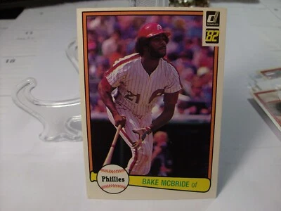1982 Donruss Baseball  #497 - Bake McBride - Philadelphia Phillies  82-564 - Image 1 of 2