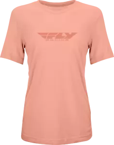 Fly Racing Women's Origin Corporate Tee (2023) Sm Peach - Picture 1 of 1