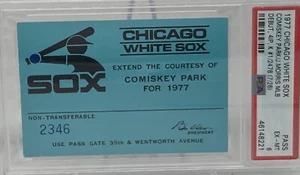1977 Chicago White Sox PSA Pass Ticket Jack Morris Debut 1st K Detroit Tigers ⚾️ - Picture 1 of 5