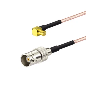 Cable puente coleta RF hembra 8" MCX macho ángulo recto a BNC hembra 8 pulgadas RG316 20 cm - Imagen 1 de 4