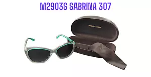 Michael Kors M2903S Sabrina 307 Green/Clear Sunglasses - Picture 1 of 7