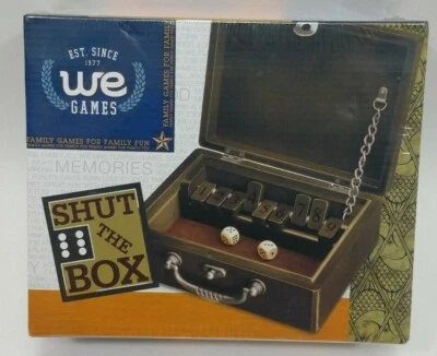 WE Games Wooden Shut The Box Game Sealed - Image 1 of 4