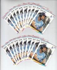 1988 Fleer George Brett #254 [20-Card Lot] (Hall-Of-Fame) NM/MT