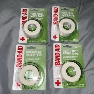 BAND-AID HURT FREE PAPER TAPE WOUND CARE 1.0 IN x 10.0yds LOT OF 4 BRAND NEW - Picture 1 of 24