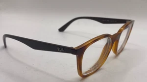 MARCOS DE GAFAS RAY-BAN SOLO RB7177 5992 MARRÓN TORTUGA BORDE COMPLETO 49-18-140 - Imagen 1 de 8