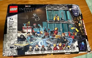 Lego 76216 Iron Man Armory Marvel Avengers Infinity Saga Damaged Box NO Figures - Picture 1 of 16