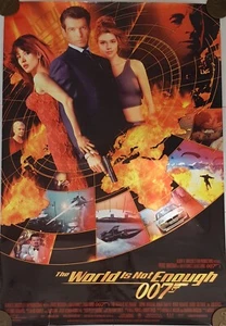 007 JAMES BOND - DIE WELT IST NICHT GENUG - 1999 ORIGINAL POSTER - SEHR SELTEN! - Bild 1 von 11