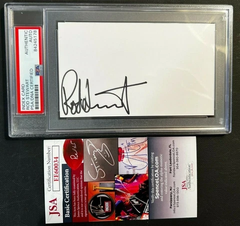 🔥 ROD STEWART SIGNED AUTOGRAPHED 3X5 SLABBED INDEX CARD PSA/DNA AND JSA COA !! Cover