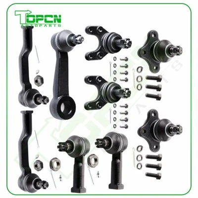 9pcs For 1987-1992 93 Mazda B2200 B2600 RWD Pitman Arm Ball Joints Tie Rod Ends - Image 1 of 4