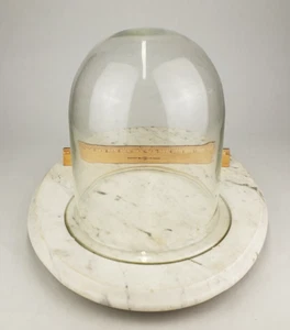 Espositore vetro soffiato a mano vintage 10" x 10" cupola campana barattolo cloche custodia farmacia - Foto 1 di 11