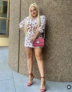 Zara Zwei Teile Rock Und Hemd Mund Küss Muster Aktuell L Xl - Bild 1 von 3