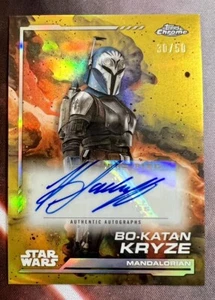2024 Topps Chrome Star Wars Bo-Katan Kryze #AU-KSA Katee Sackhoff GOLD AUTO /50 - Picture 1 of 2